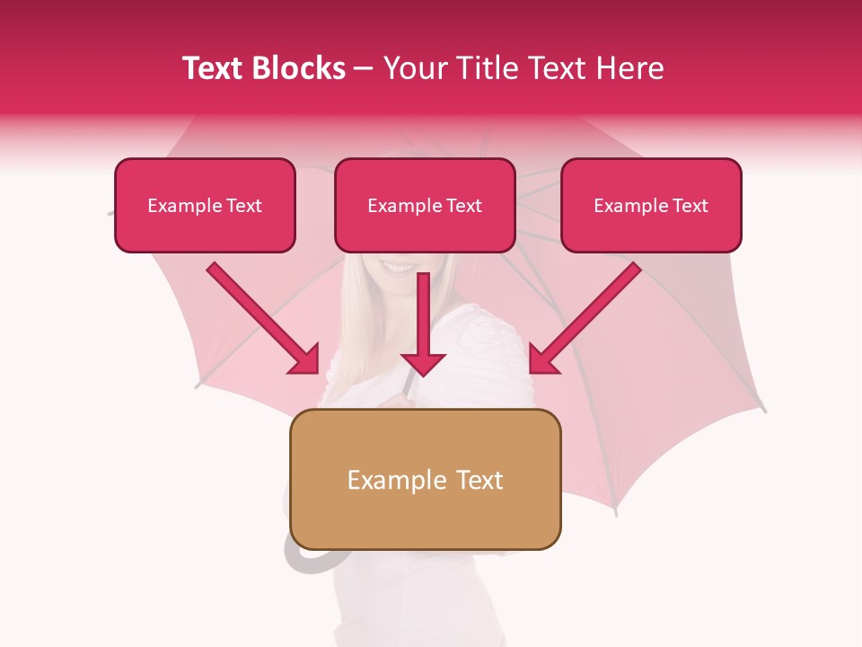 Woman Attractive Long Hair PowerPoint Template