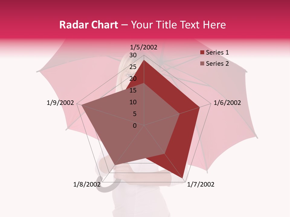 Woman Attractive Long Hair PowerPoint Template