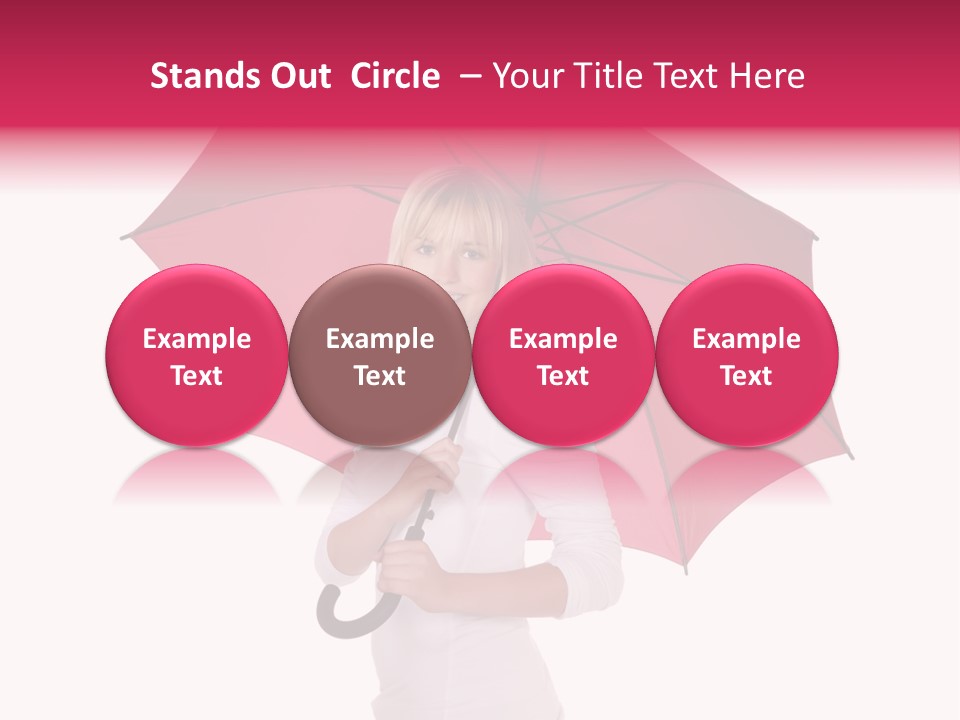 Woman Attractive Long Hair PowerPoint Template