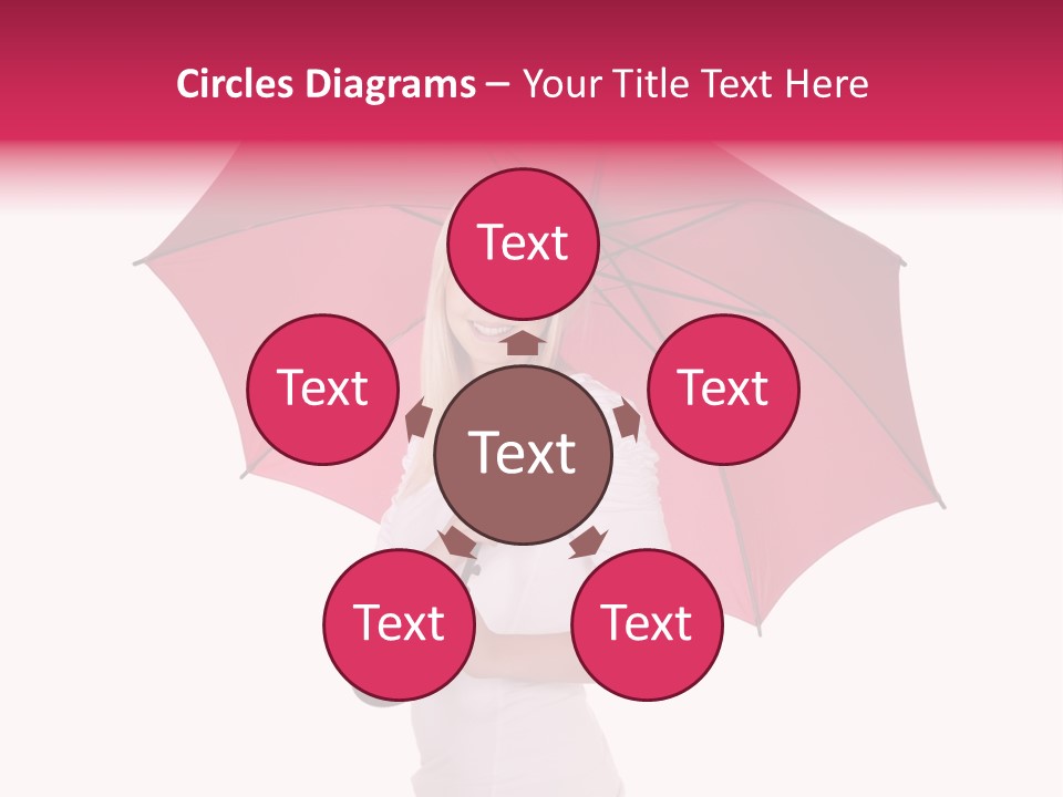 Woman Attractive Long Hair PowerPoint Template