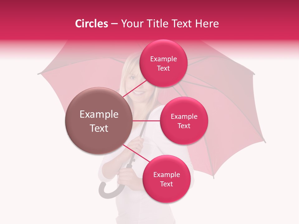 Woman Attractive Long Hair PowerPoint Template