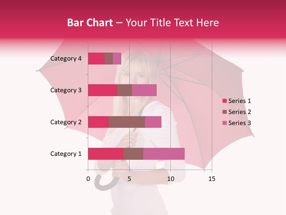 Woman Attractive Long Hair PowerPoint Template