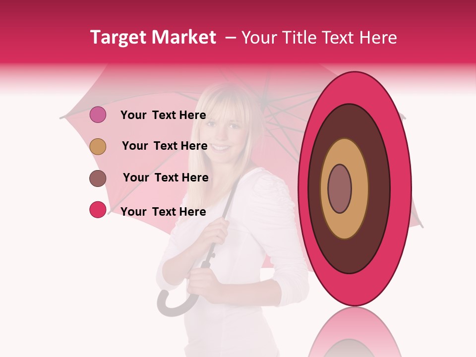 Woman Attractive Long Hair PowerPoint Template