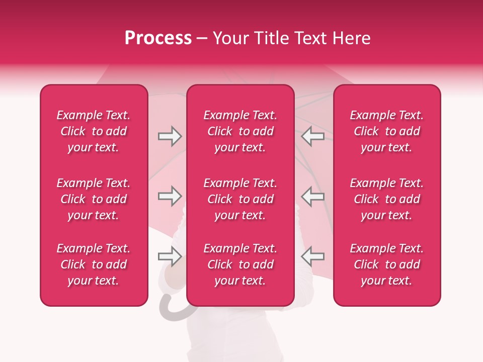 Woman Attractive Long Hair PowerPoint Template