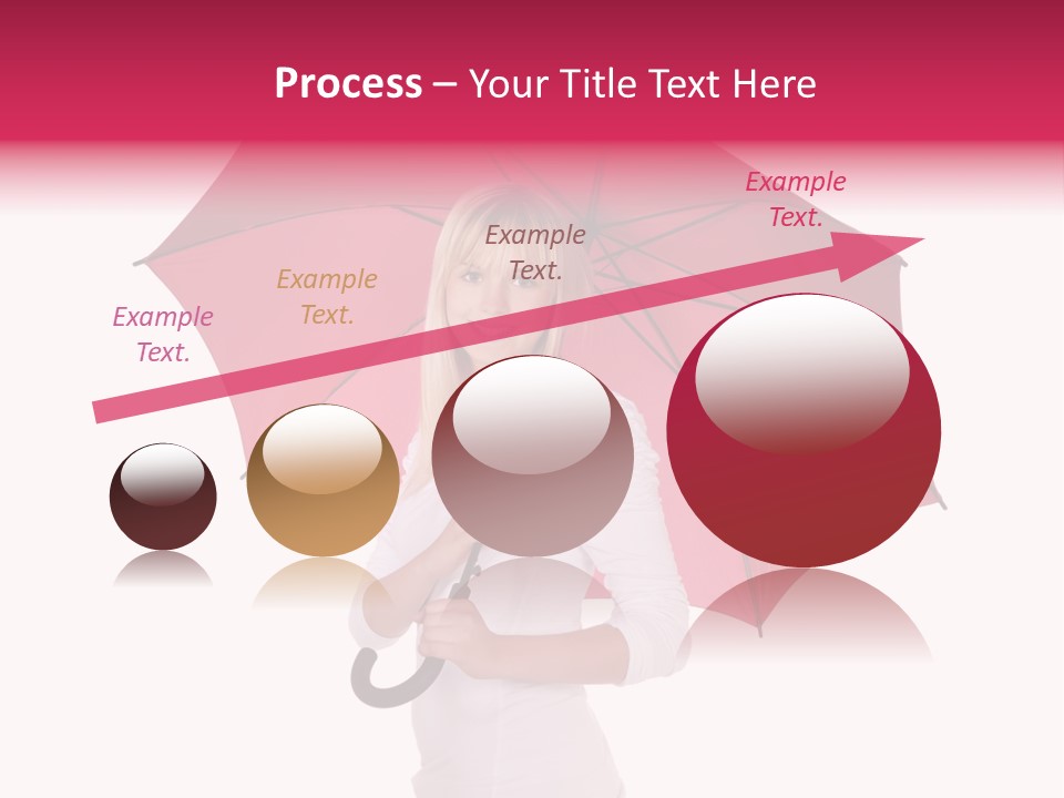 Woman Attractive Long Hair PowerPoint Template