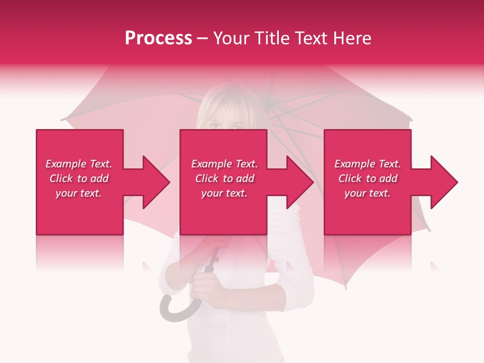 Woman Attractive Long Hair PowerPoint Template