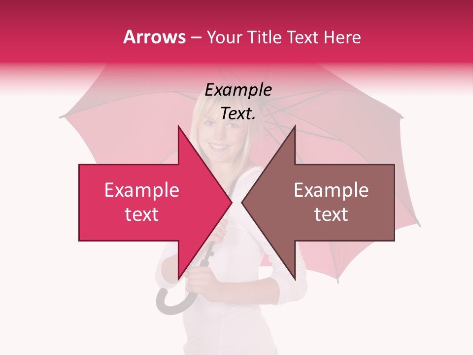 Woman Attractive Long Hair PowerPoint Template