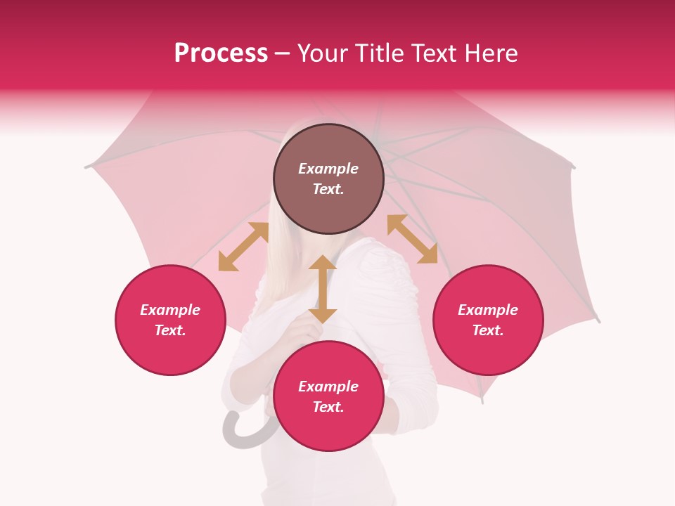 Woman Attractive Long Hair PowerPoint Template