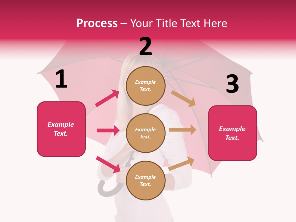 Woman Attractive Long Hair PowerPoint Template