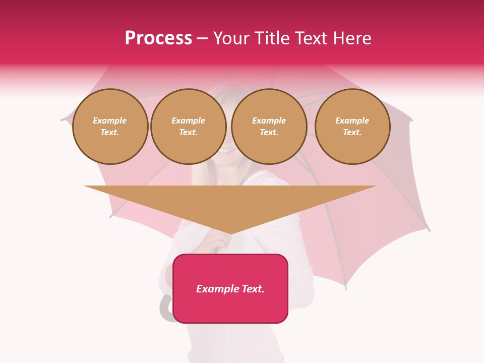 Woman Attractive Long Hair PowerPoint Template