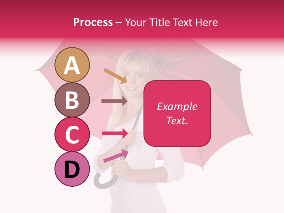 Woman Attractive Long Hair PowerPoint Template