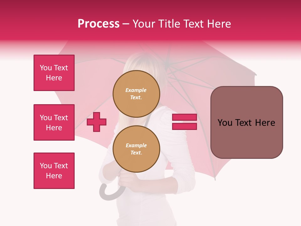 Woman Attractive Long Hair PowerPoint Template