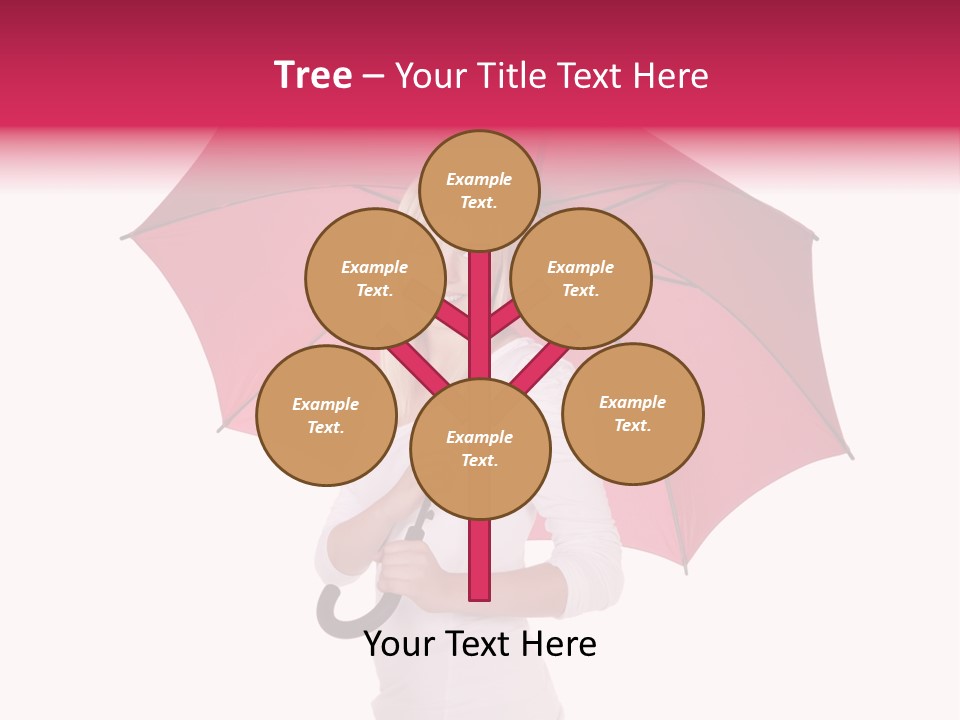 Woman Attractive Long Hair PowerPoint Template