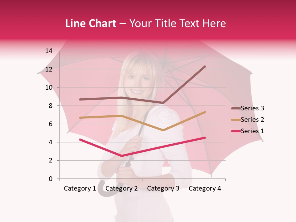 Woman Attractive Long Hair PowerPoint Template