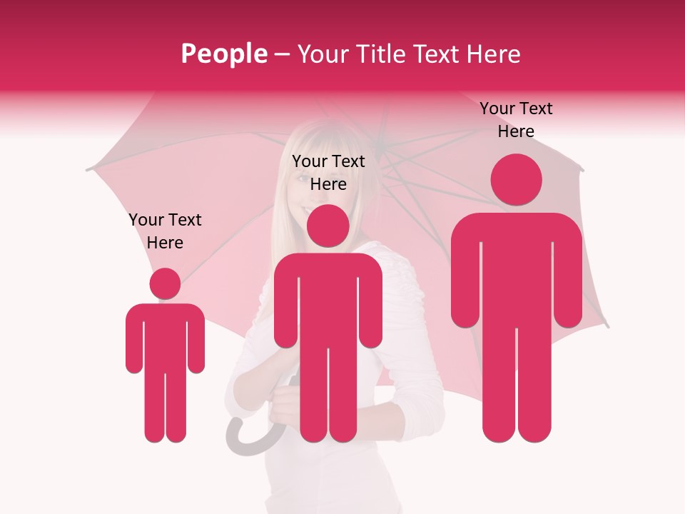 Woman Attractive Long Hair PowerPoint Template