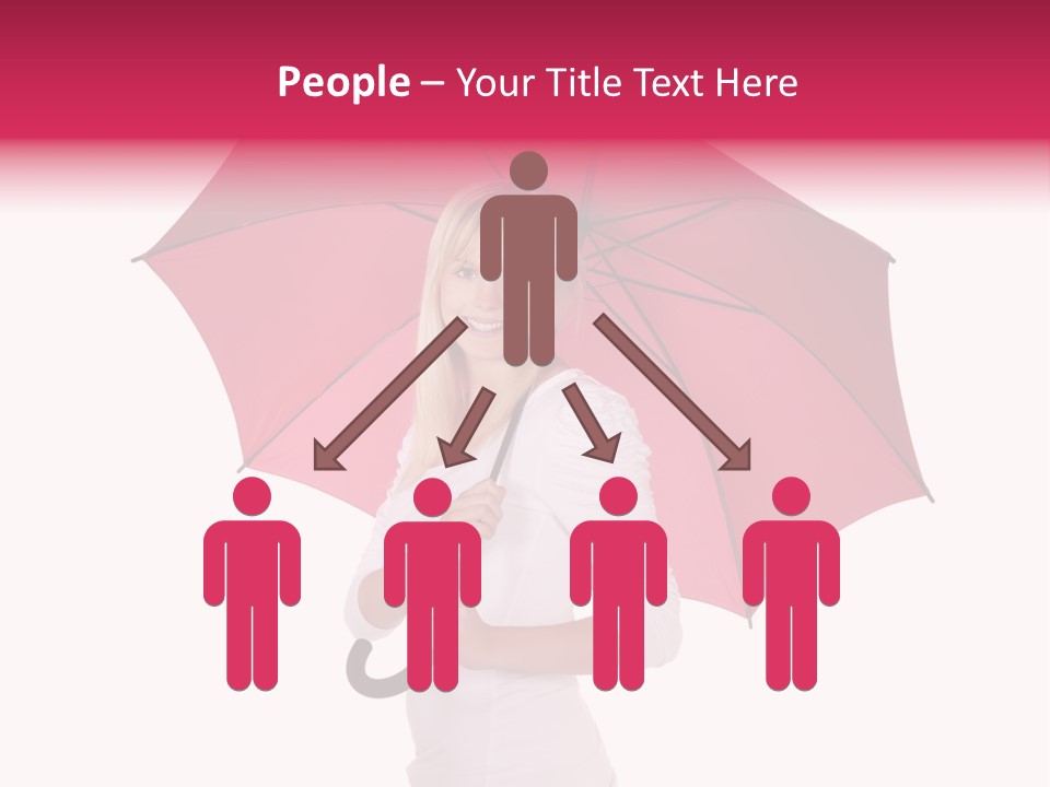 Woman Attractive Long Hair PowerPoint Template