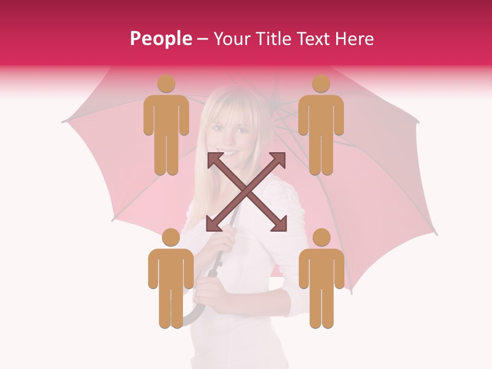 Woman Attractive Long Hair PowerPoint Template