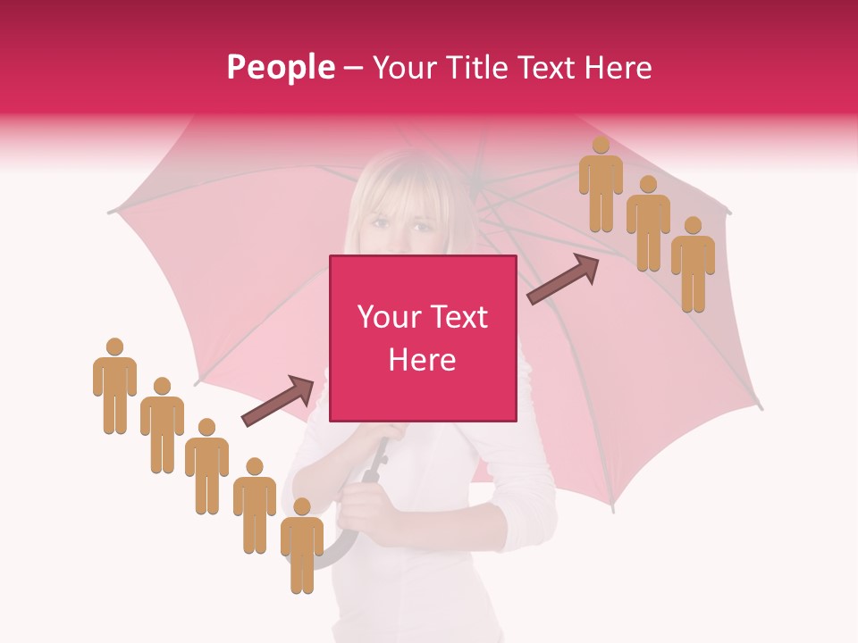 Woman Attractive Long Hair PowerPoint Template