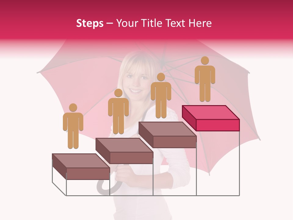 Woman Attractive Long Hair PowerPoint Template