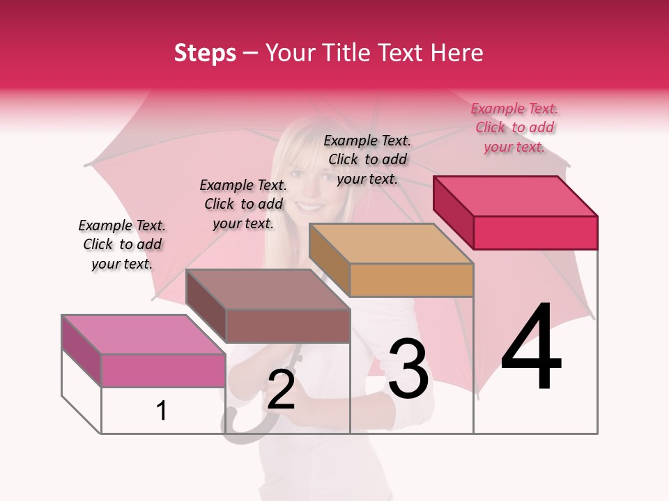 Woman Attractive Long Hair PowerPoint Template