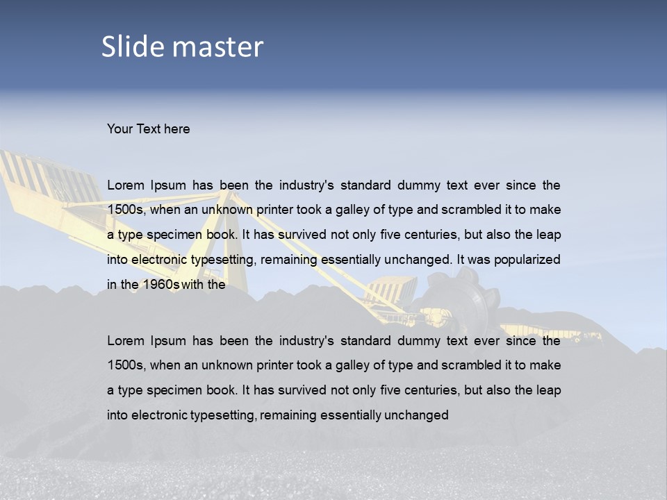 Energy Industrial Reclaimer PowerPoint Template