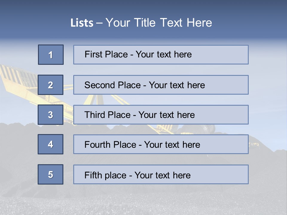 Energy Industrial Reclaimer PowerPoint Template