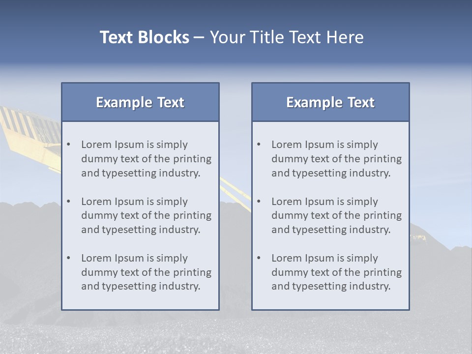 Energy Industrial Reclaimer PowerPoint Template