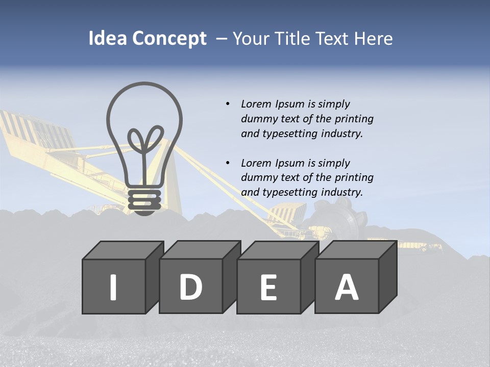 Energy Industrial Reclaimer PowerPoint Template