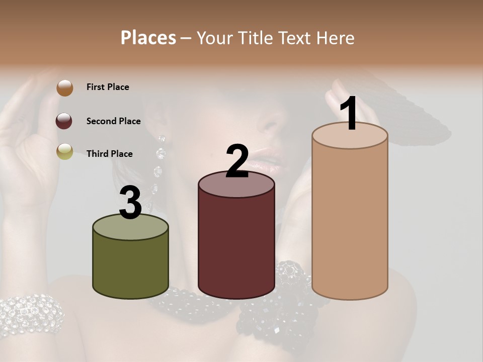 Necklace Bathing Exy PowerPoint Template