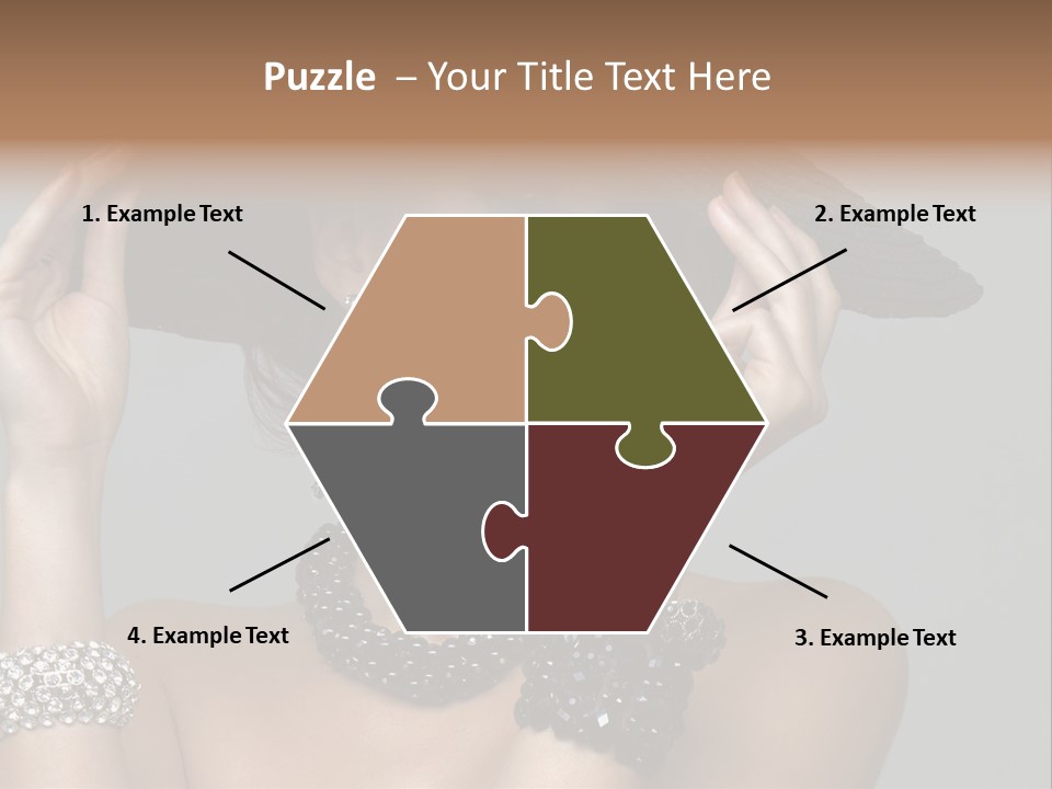 Necklace Bathing Exy PowerPoint Template