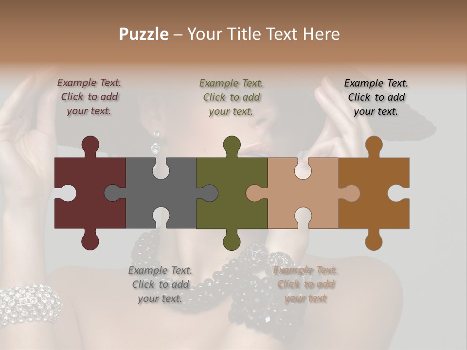 Necklace Bathing Exy PowerPoint Template