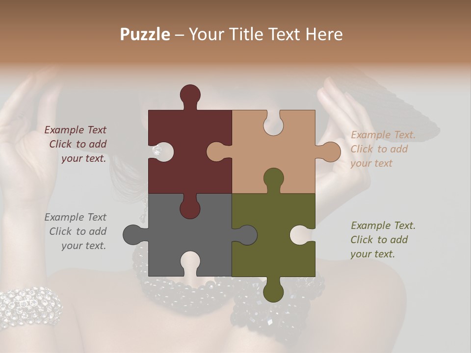 Necklace Bathing Exy PowerPoint Template