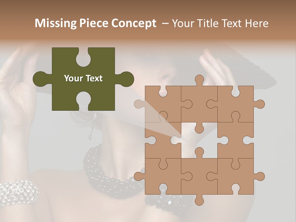 Necklace Bathing Exy PowerPoint Template