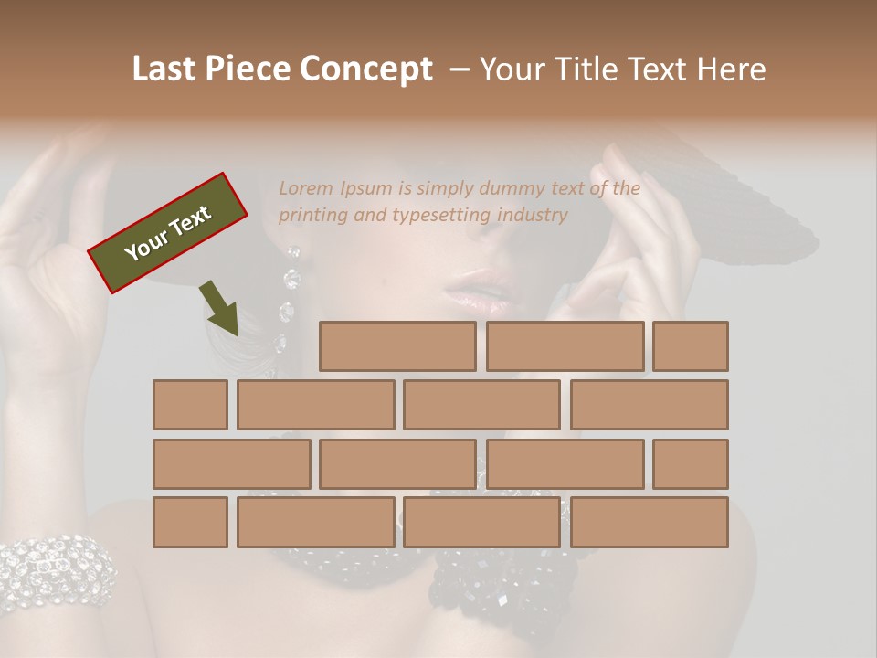 Necklace Bathing Exy PowerPoint Template