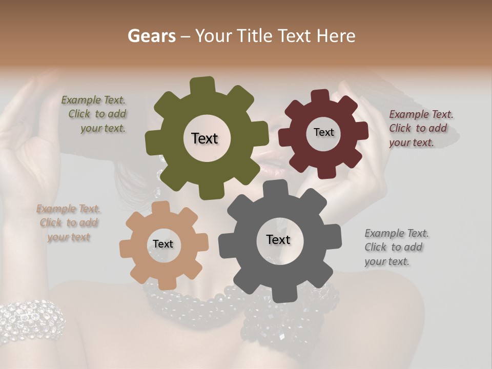 Necklace Bathing Exy PowerPoint Template