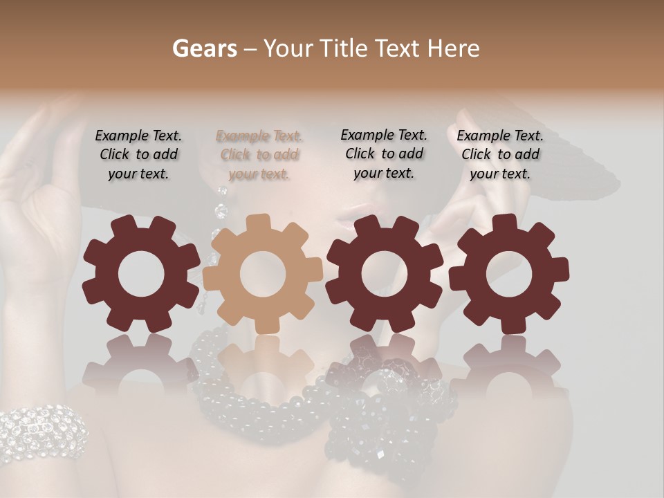 Necklace Bathing Exy PowerPoint Template