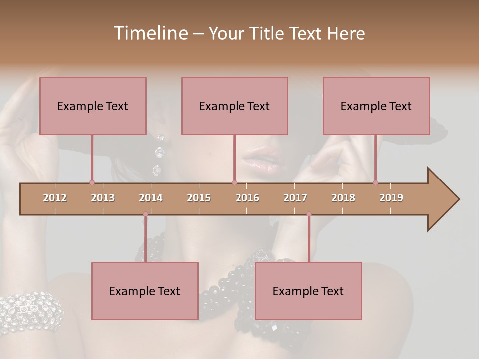 Necklace Bathing Exy PowerPoint Template