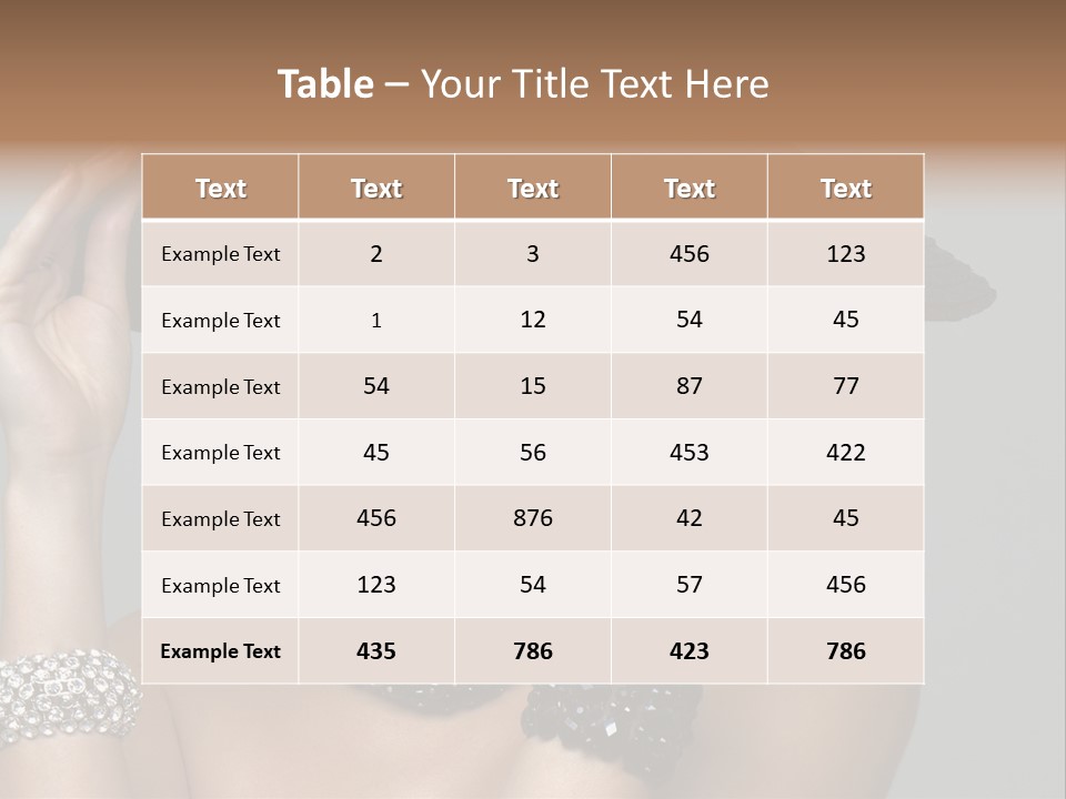 Necklace Bathing Exy PowerPoint Template