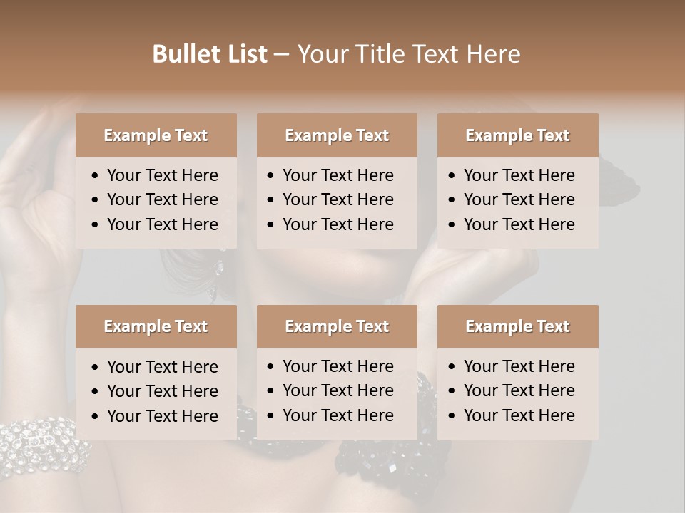 Necklace Bathing Exy PowerPoint Template