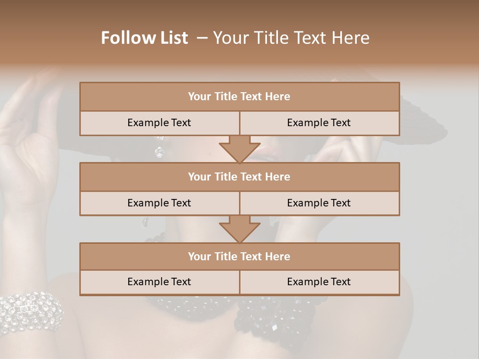 Necklace Bathing Exy PowerPoint Template