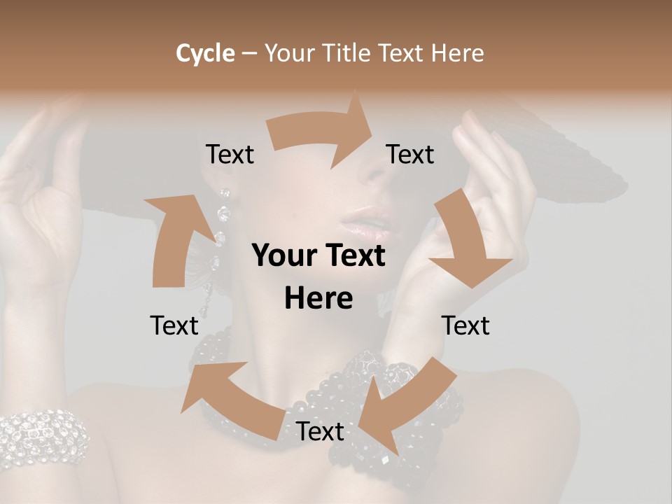 Necklace Bathing Exy PowerPoint Template