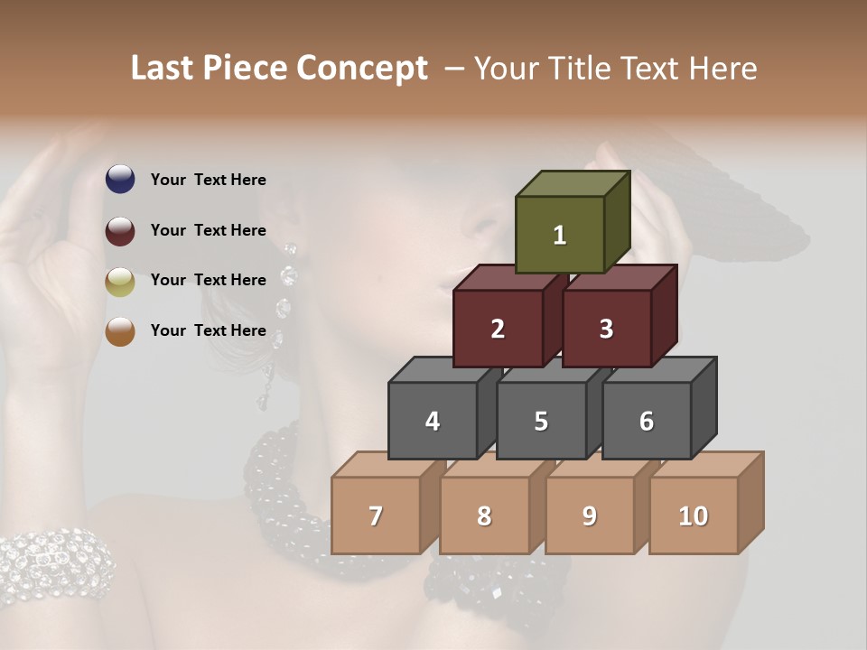 Necklace Bathing Exy PowerPoint Template