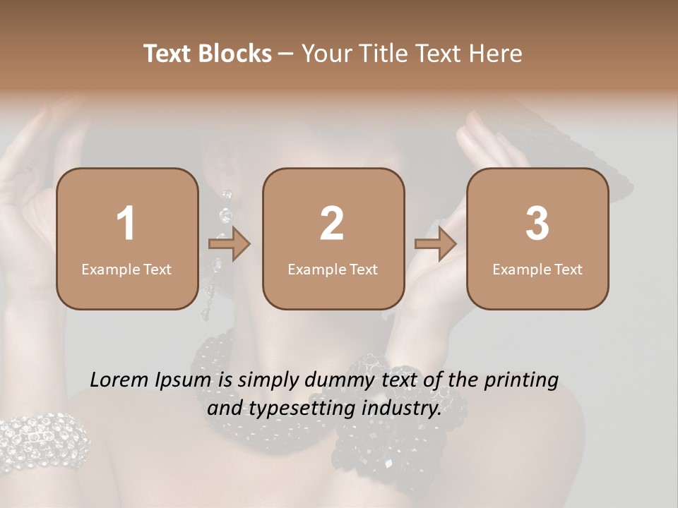 Necklace Bathing Exy PowerPoint Template