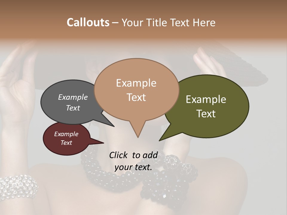 Necklace Bathing Exy PowerPoint Template