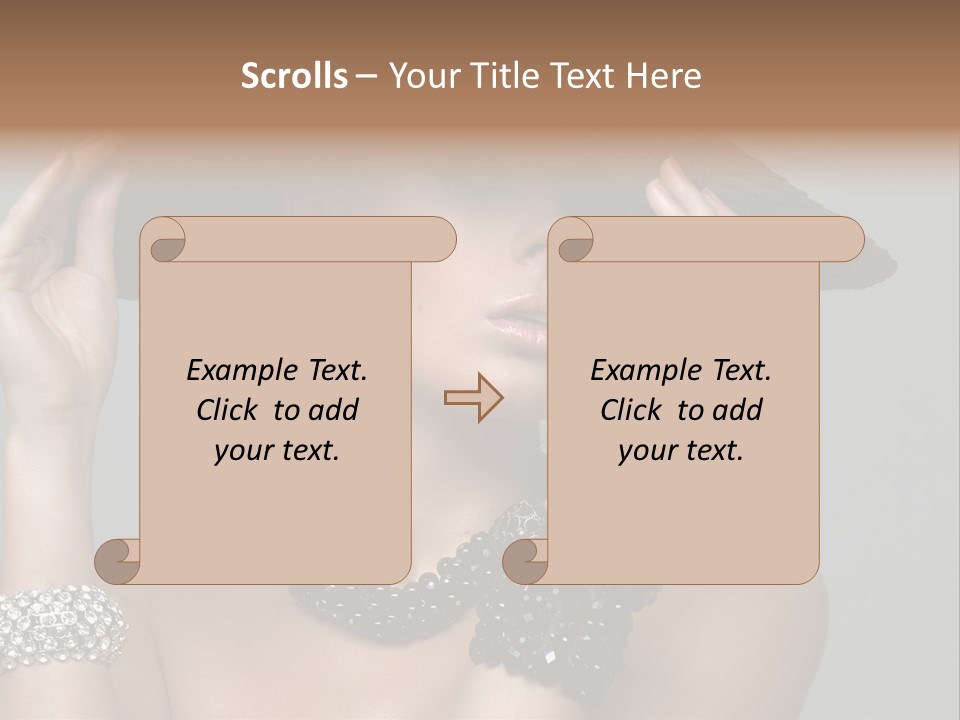 Necklace Bathing Exy PowerPoint Template