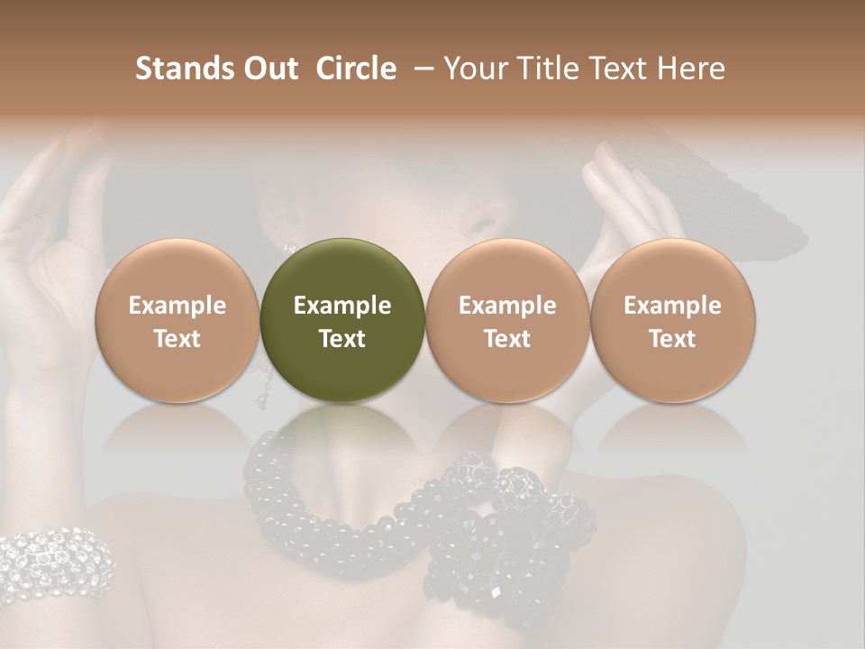 Necklace Bathing Exy PowerPoint Template