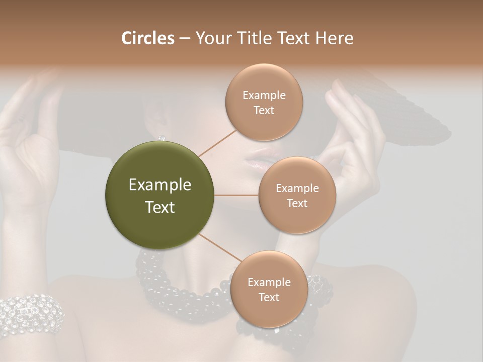 Necklace Bathing Exy PowerPoint Template