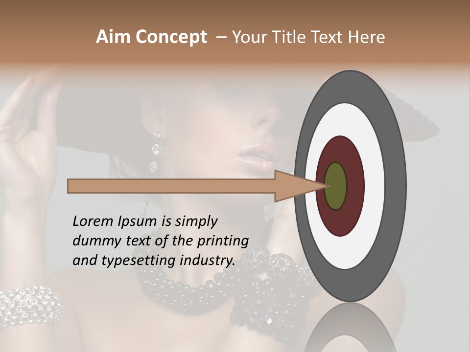 Necklace Bathing Exy PowerPoint Template