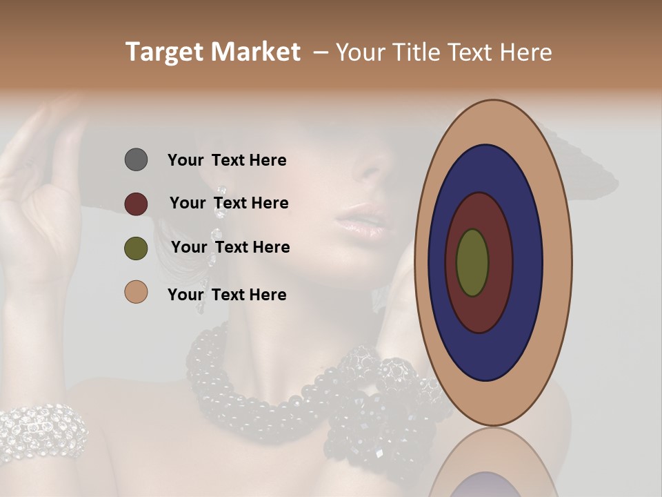 Necklace Bathing Exy PowerPoint Template