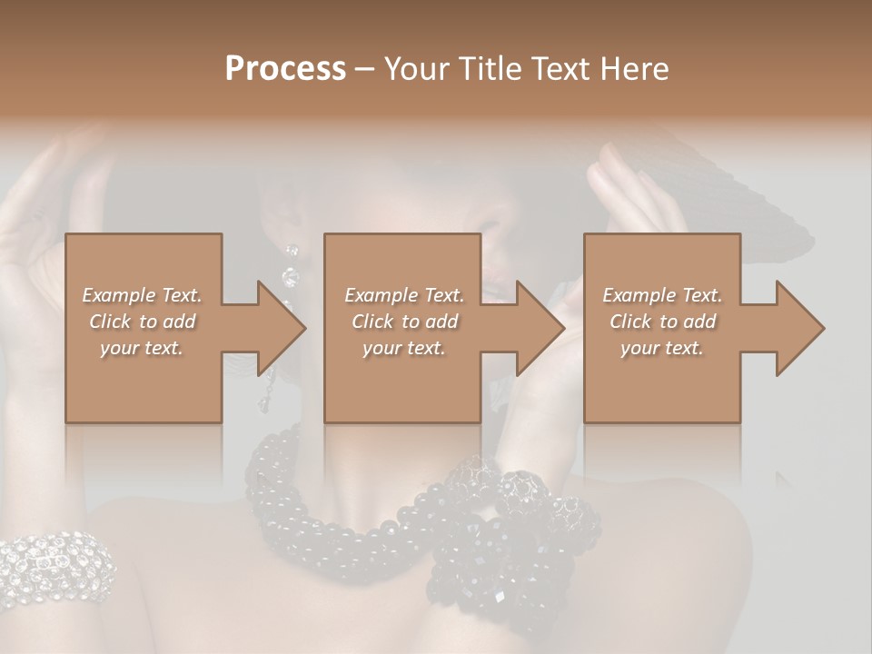 Necklace Bathing Exy PowerPoint Template